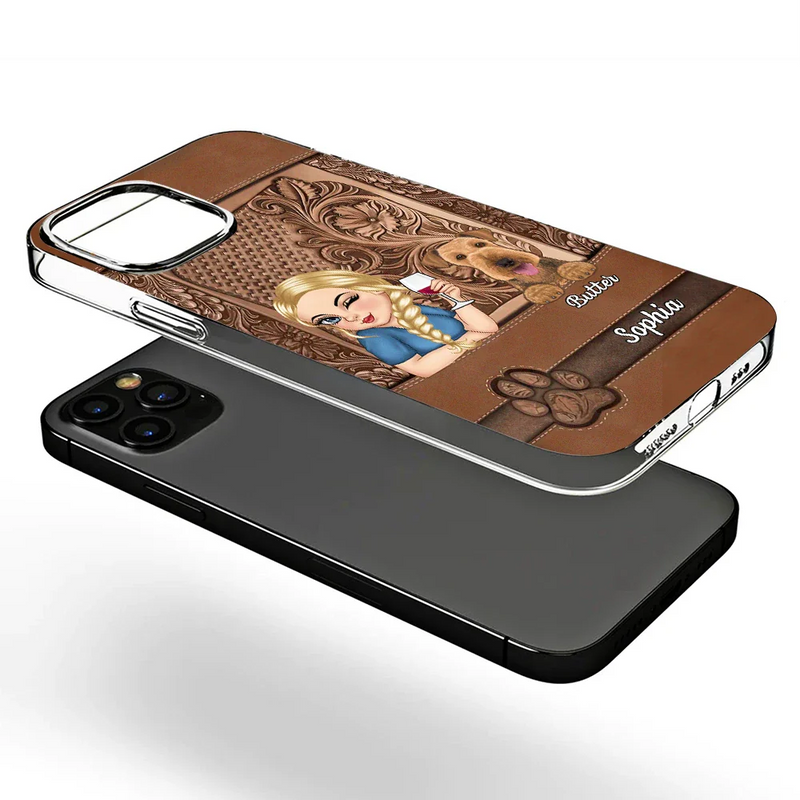 Dog Mom - Personalized Clear Phone Case