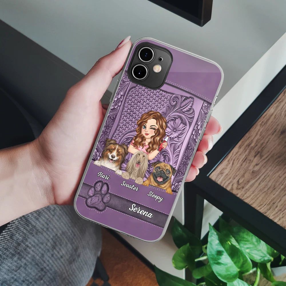 Dog Mom - Personalized Clear Phone Case
