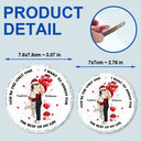 Couples ennuyeux pour le reste de ma vie - Ornement en verre rond personnalisé 