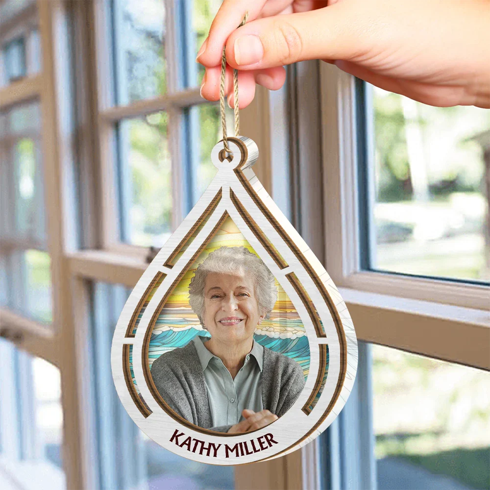 Custom Photo I Am Always With You - Personalized Suncatcher Ornament