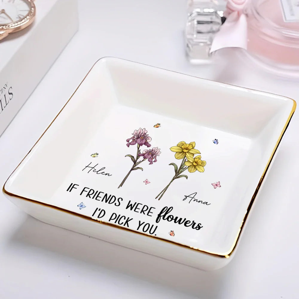 Les meilleures amies étaient des fleurs, je te choisirais - Porte-bagues personnalisé 