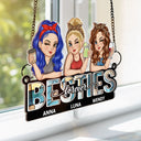 Besties Forever - Personalized Window Hanging Suncatcher Ornament