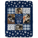 Pet Lovers - Custom Photo Snuggle This Blanket Pet Memorial - Personalized Fleece Blanket, Sherpa Blanket