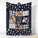 Pet Lovers - Custom Photo Snuggle This Blanket Pet Memorial - Personalized Fleece Blanket, Sherpa Blanket
