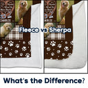 Pet Lovers - Custom Photo Snuggle This Blanket Pet Memorial - Personalized Fleece Blanket, Sherpa Blanket