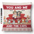 Cat Couple, Cat Lovers - You And Me And The Cats Christmas - Personalized Pillow