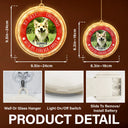 Pet Lovers - Custom Photo First Christmas Pet - Personalized LED Pendant Light