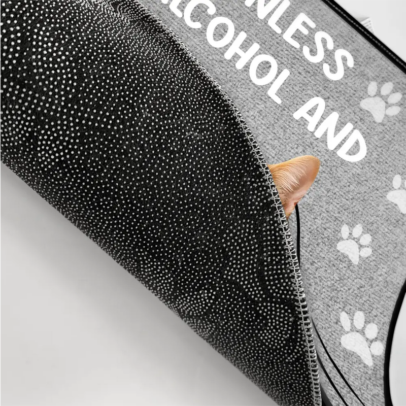 Pet Lovers, Pet Mom, Pet Dad - Custom Photo Go Away Unless You Have Dog Lovers - Personalized Doormat