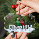 Family - Family Forever - Personalized Medallion Glass Ornament