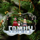 Family - Family Forever - Personalized Medallion Glass Ornament