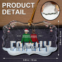 Family - Family Forever - Personalized Medallion Glass Ornament