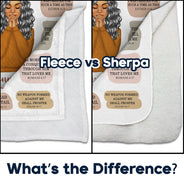 Gift For Yourself, Gift For Women - Christian My Affirmation - Personalized Fleece Blanket, Sherpa Blanket