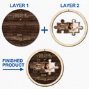 Christmas,Custom Photo,Gift For Couples,Gift For Husband,Gift For Wife,Gift For Boyfriend,Gift For Girlfriend,Happy - Custom Photo The Year I Found My Missing Piece - 2-Layered Wooden Ornament
