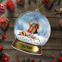 Gift For Bestie, Sisters - Custom Photo Besties Sister - Personalized Custom Shaped Acrylic Ornament
