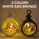Family - Snowman Family Kids Pets - Personalized Candlelight Lantern Ornament