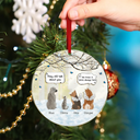 Pet Lovers, Dog Lovers, Cat Lovers - Dog Cat Memorial They Still Talk About You - Personalized Custom Shaped Mirror Ornament