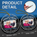 Cruising - Custom Photo Shipmate For Life Cruising - Personalized Circle Glass Ornament