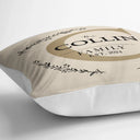Family - Monogram Family Name - Personalized Pillow