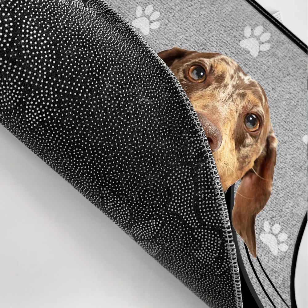 Custom Photo,Dog Lovers,Dog Mom,Dog Dad,Funny - Custom Photo The World's Cute Dog Lives Here - Personalized Doormat