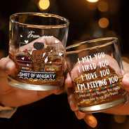 Gift For Couples, Gift For Husband, Gift For Wife, Gift For Boyfriend, Gift For Girlfriend - I Love You For Who You Are Afro Couples - Personalized Whiskey Glass