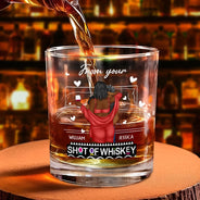 Gift For Couples, Gift For Husband, Gift For Wife, Gift For Boyfriend, Gift For Girlfriend - I Love You For Who You Are Afro Couples - Personalized Whiskey Glass