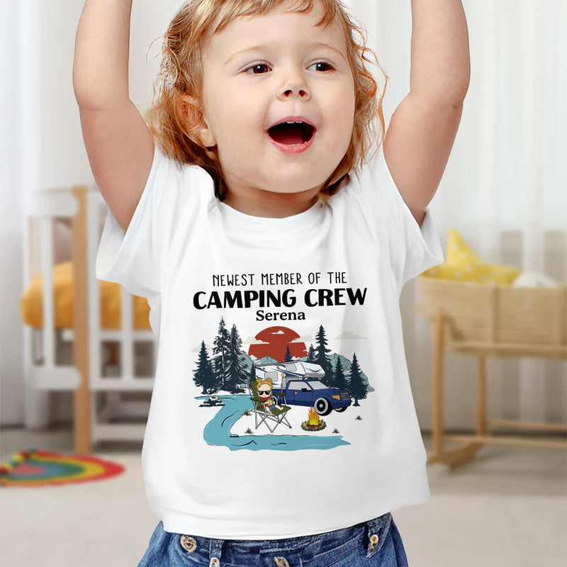 Newest Member Of The Campin Crew - Personalized Baby Onesie