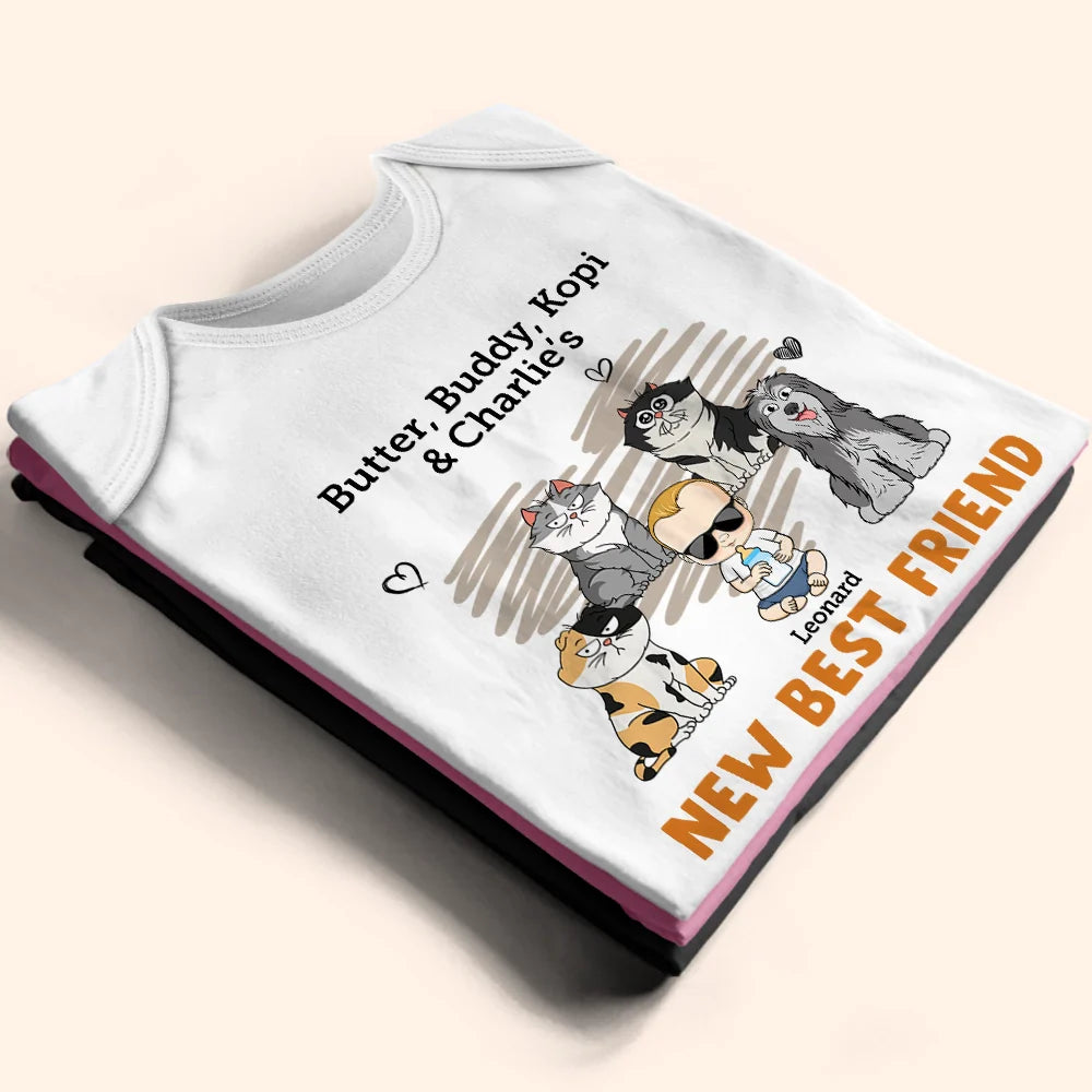 Pet Lovers, Dog Lovers, Cat Lovers, Gift For Kids - New Best Friend Pet Lovers - Personalized Baby Onesie
