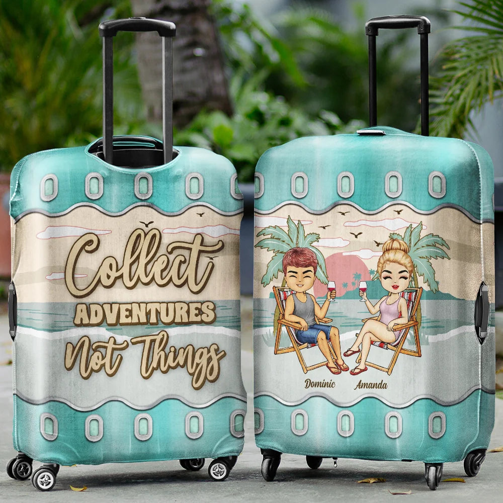 Gift For Couples,Gift For Husband,Gift For Wife,Gift For Boyfriend,Gift For Girlfriend,Travel - It's On Our List Travel Partners For Life - Personalized Luggage Cover