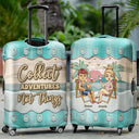 Gift For Couples,Gift For Husband,Gift For Wife,Gift For Boyfriend,Gift For Girlfriend,Travel - It's On Our List Travel Partners For Life - Personalized Luggage Cover