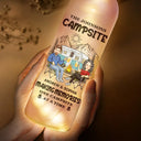 Camping, Campsite, Gift For Couples, Gift For Husband, Gift For Wife, Gift For Boyfriend, Gift For Girlfriend - Husband And Wife Camping Partners For Life - Personalized Bottle Light