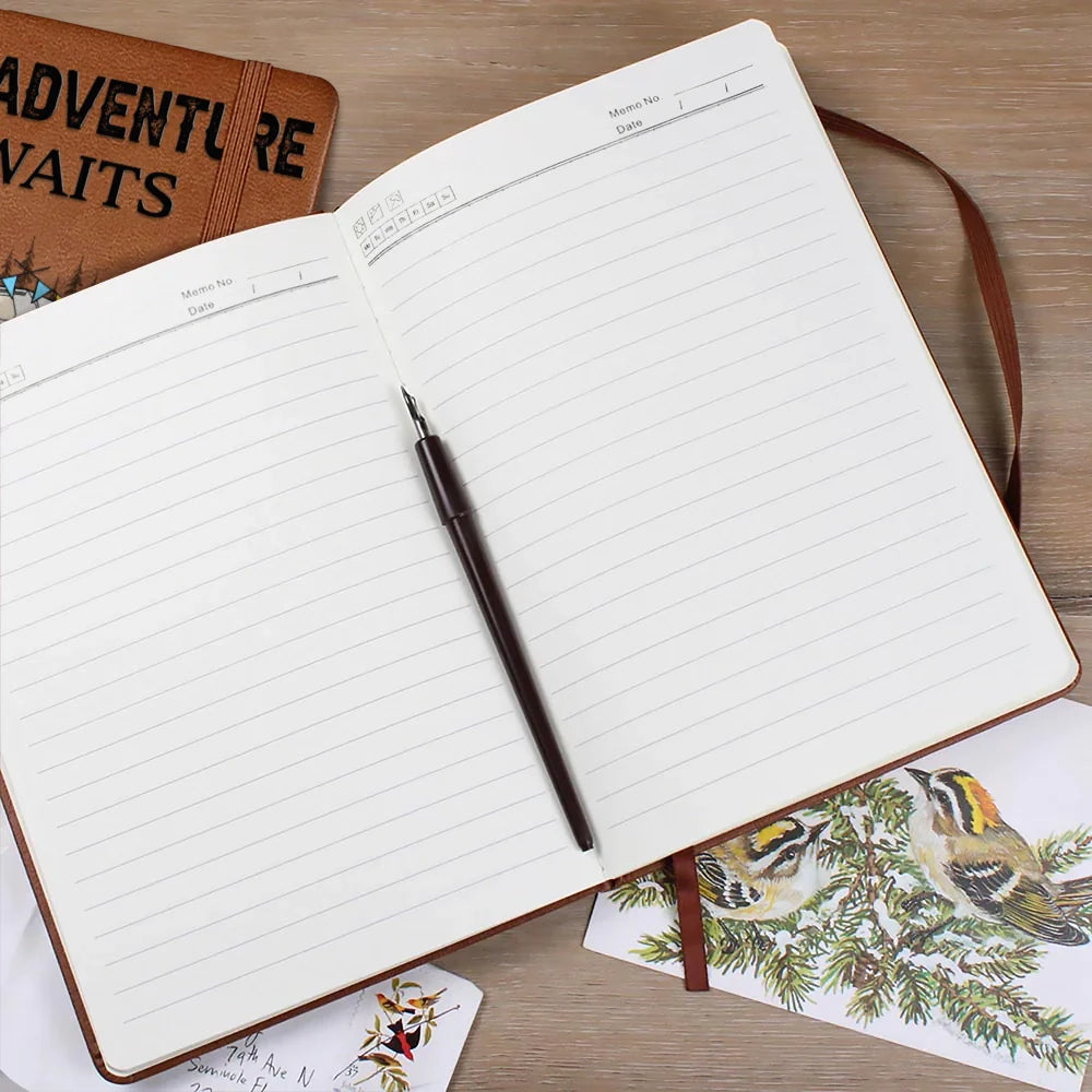 Camping, Campsite, Dog Couple - You And Me And The Dogs - Personalized Leather Journal