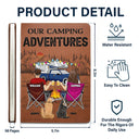 Camping, Campsite, Dog Couple - You And Me And The Dogs - Personalized Leather Journal