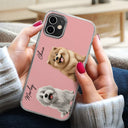 Dog Lovers, Pet Lovers - Your Dog 3D Cartoon Effect - Personalized Clear Phone Case