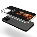 Dog Lovers, Pet Lovers - Your Dog 3D Cartoon Effect - Personalized Clear Phone Case