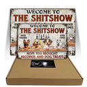 Dog Lovers, Pet Lovers, Grilling - Hope You Brought Alcohol And Dog Treats - Personalized Classic Metal Signs
