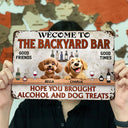 Dog Lovers, Pet Lovers, Grilling - Hope You Brought Alcohol And Dog Treats - Personalized Classic Metal Signs
