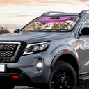 Dog Lovers, Dog Mom, Pet Lovers - Dog's Trip 3D Cartoon Effect - Personalized Auto Sunshade