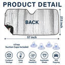 Dog's Trip 3D Cartoon Effect - Personalized Auto Sunshade