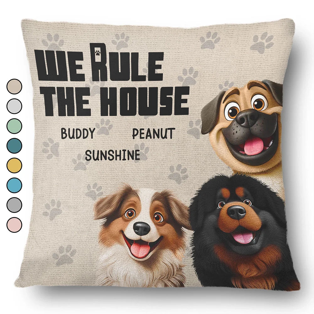 We Rule The House - Personalized Pillow