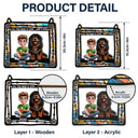 Dog Lovers, Pet Lovers - All You Need Is Love And Dog Lovers - Personalized Window Hanging Suncatcher Ornament