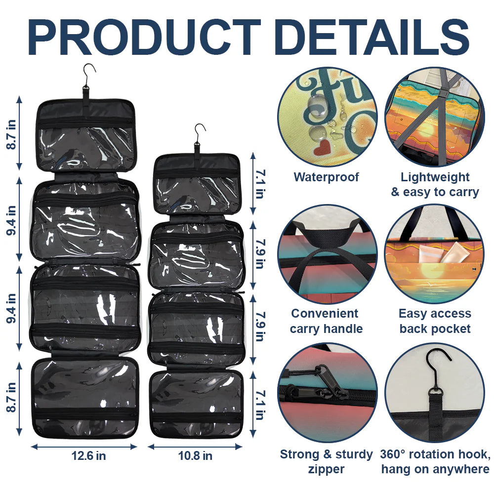 Retirement, Travel - Oops I Mean Happy Retirement - Personalized Toiletry Bag