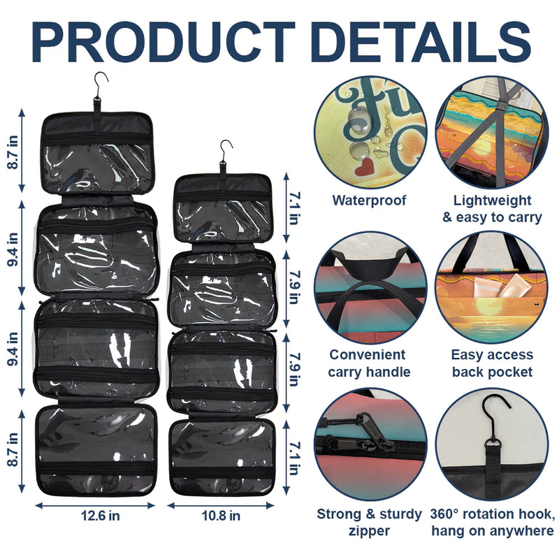 Retirement, Travel - Oops I Mean Happy Retirement - Personalized Toiletry Bag