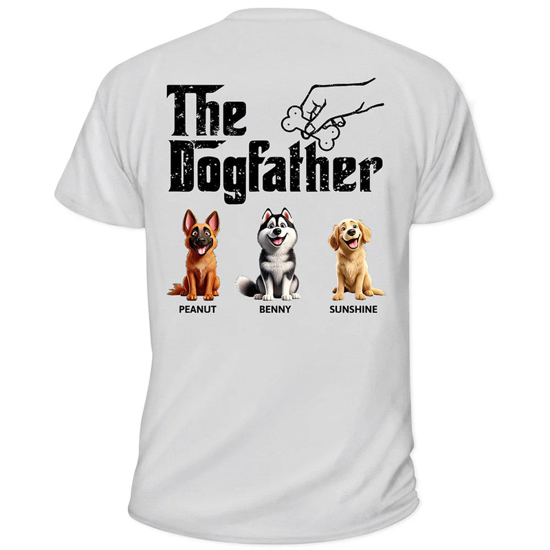 Dog Lovers,Pet Lovers,Dog Dad,Funny - The Dog Father 3D Effect - Personalized T Shirt