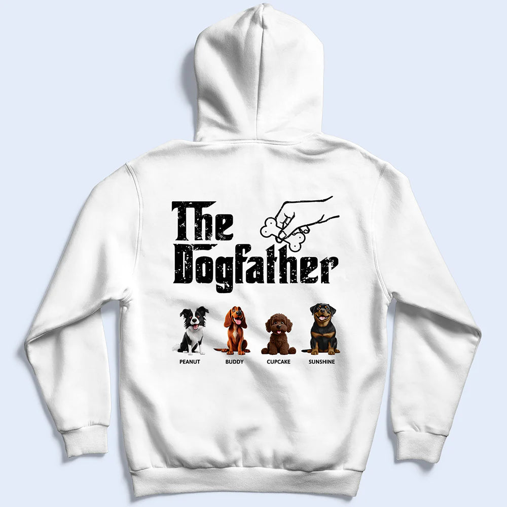 Dog Lovers,Pet Lovers,Dog Dad,Funny - The Dog Father 3D Effect - Personalized T Shirt
