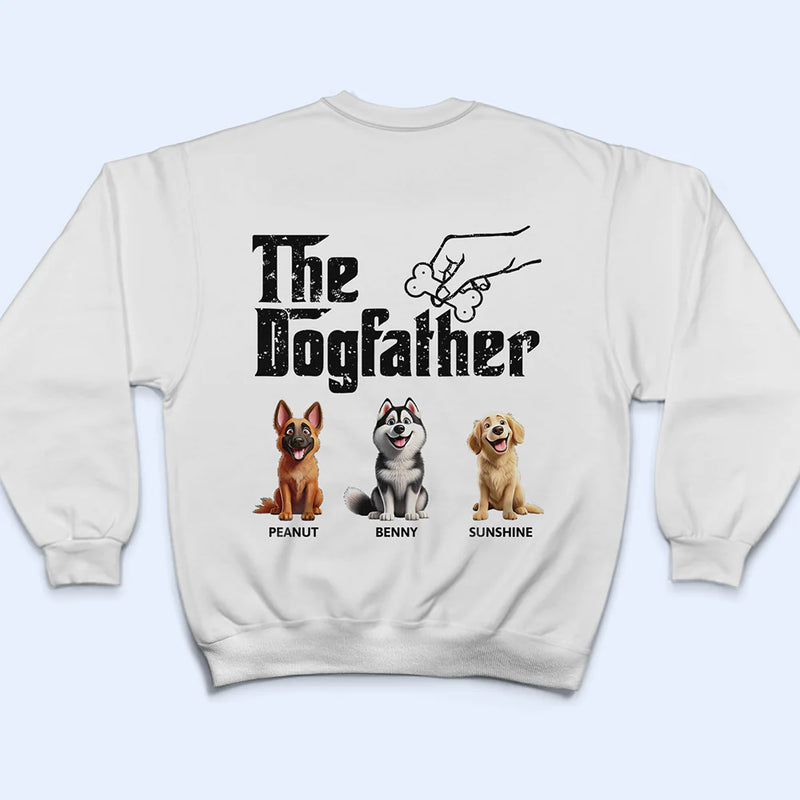 Dog Lovers,Pet Lovers,Dog Dad,Funny - The Dog Father 3D Effect - Personalized T Shirt