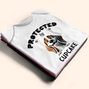 Dog Lovers,Pet Lovers,Funny - Protected By 3D Effect Dog - Personalized Baby Onesie