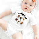 Dog Lovers,Pet Lovers,Funny - Protected By 3D Effect Dog - Personalized Baby Onesie