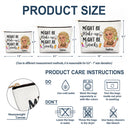 Gift For Yourself,Gift For Women,Happy - Might Be Make Up Might Be Snacks - Personalized Cosmetic Bag