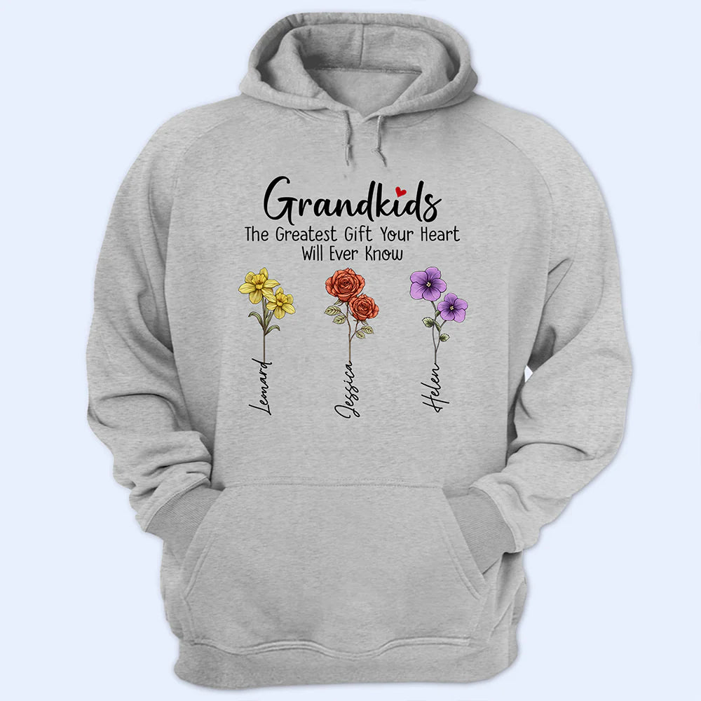 Gift For Grandma - Grandkids Make Life More Grand - Personalized T Shirt