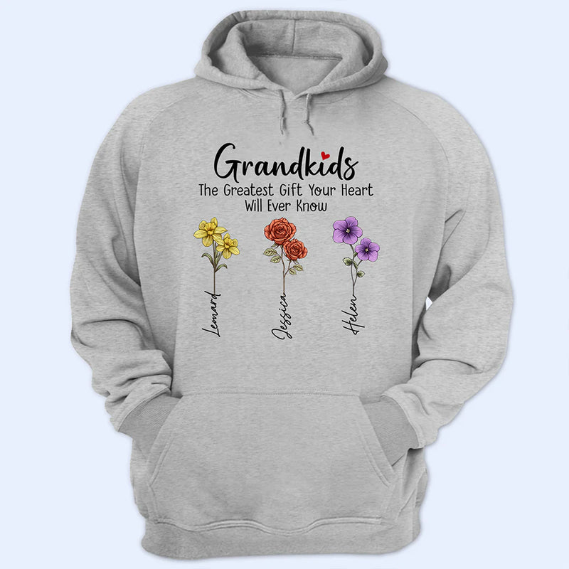 Gift For Grandma - Grandkids Make Life More Grand - Personalized T Shirt